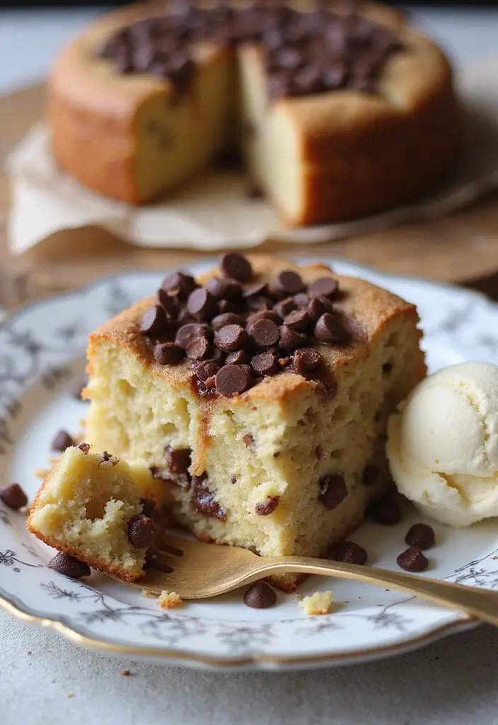 25 Almond Cake Recipes That Are Light, Nutty & Elegant - 12. Almond Chocolate Chip Cake