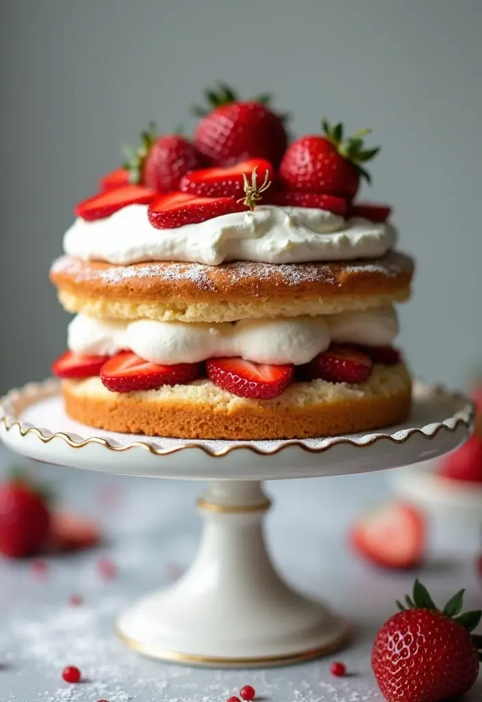 25 Almond Cake Recipes That Are Light, Nutty & Elegant - 19. Almond Strawberry Shortcake