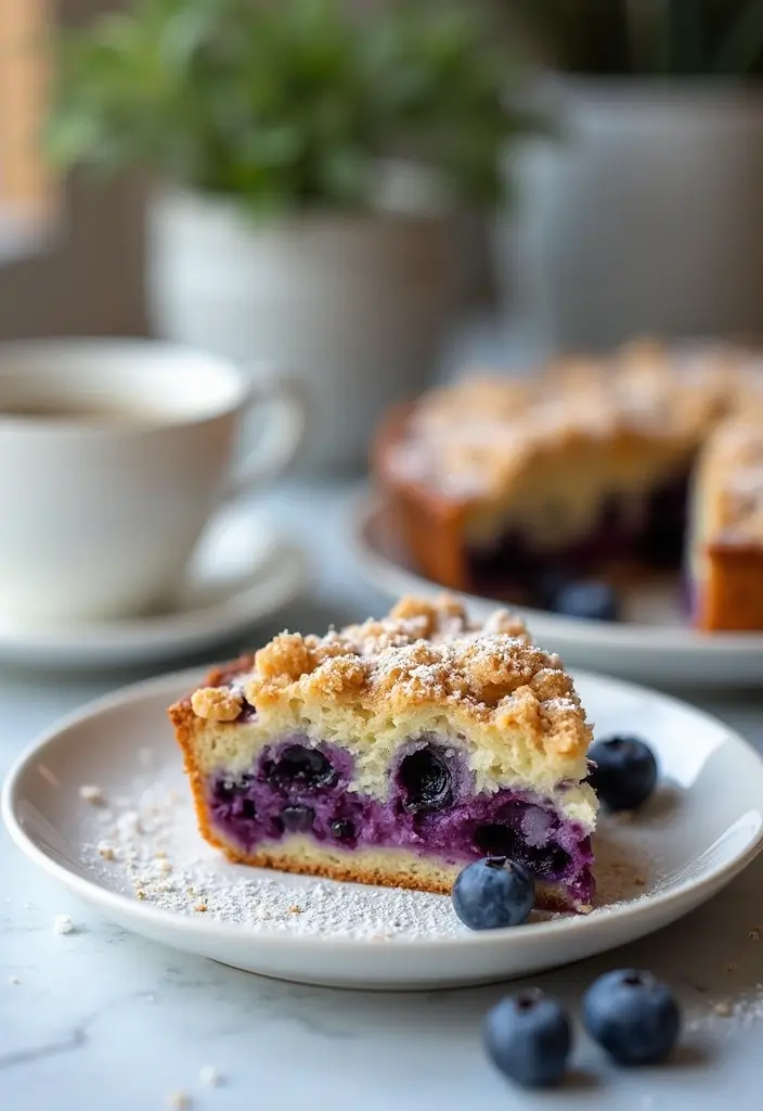 25 Blueberry Cake Recipes That Taste Like Summer Sunshine - 10. Blueberry Crumb Cake