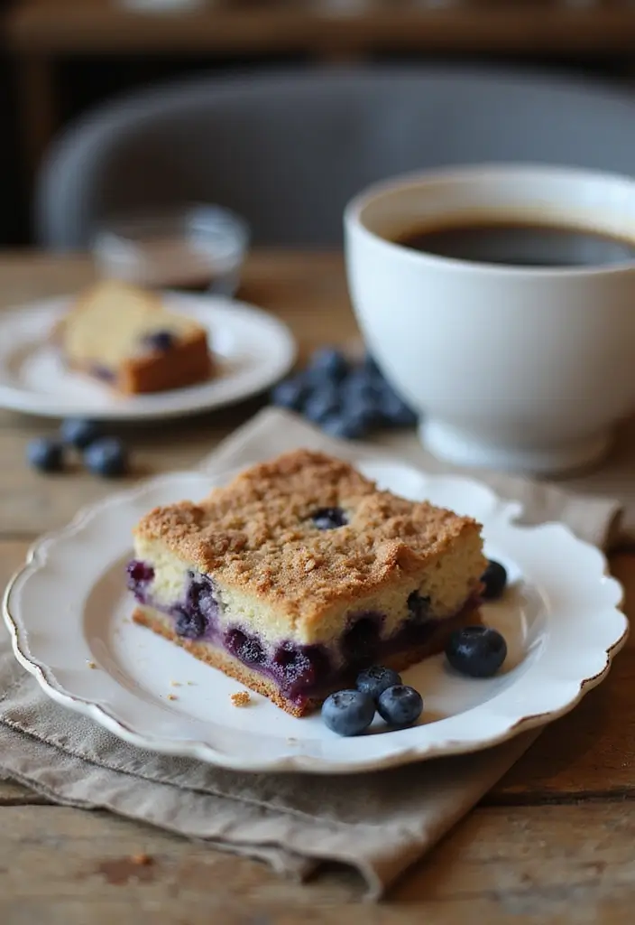 25 Blueberry Cake Recipes That Taste Like Summer Sunshine - 18. Blueberry Coffee Cake