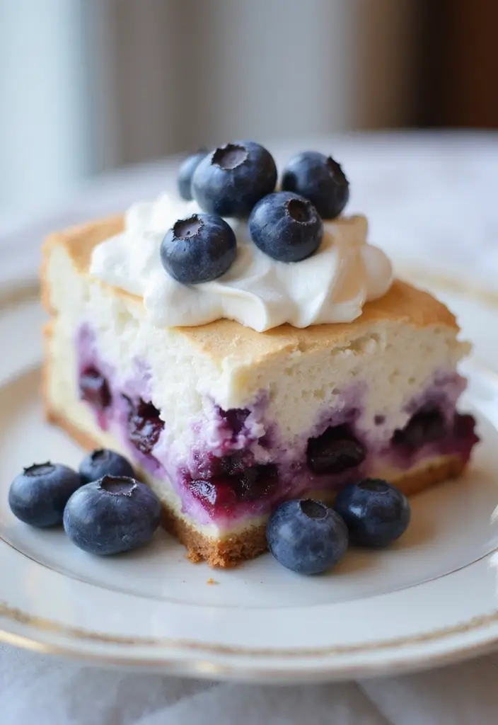 25 Blueberry Cake Recipes That Taste Like Summer Sunshine - 21. Blueberry Meringue Cake