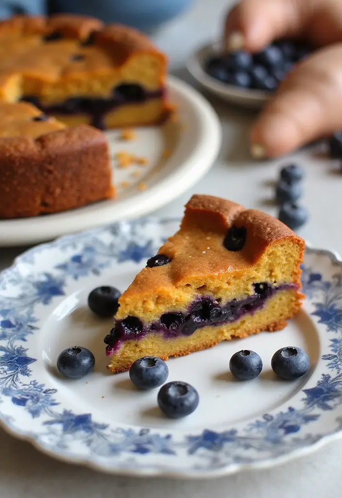 25 Blueberry Cake Recipes That Taste Like Summer Sunshine - 24. Blueberry Sweet Potato Cake