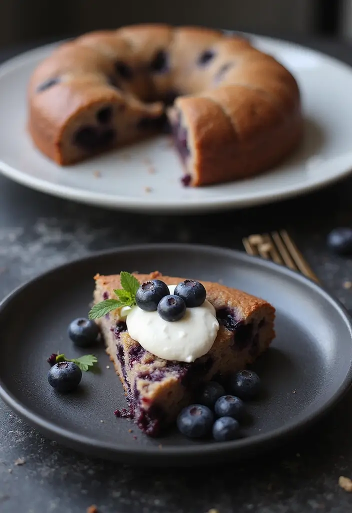 25 Blueberry Cake Recipes That Taste Like Summer Sunshine - 25. Blueberry Flourless Cake