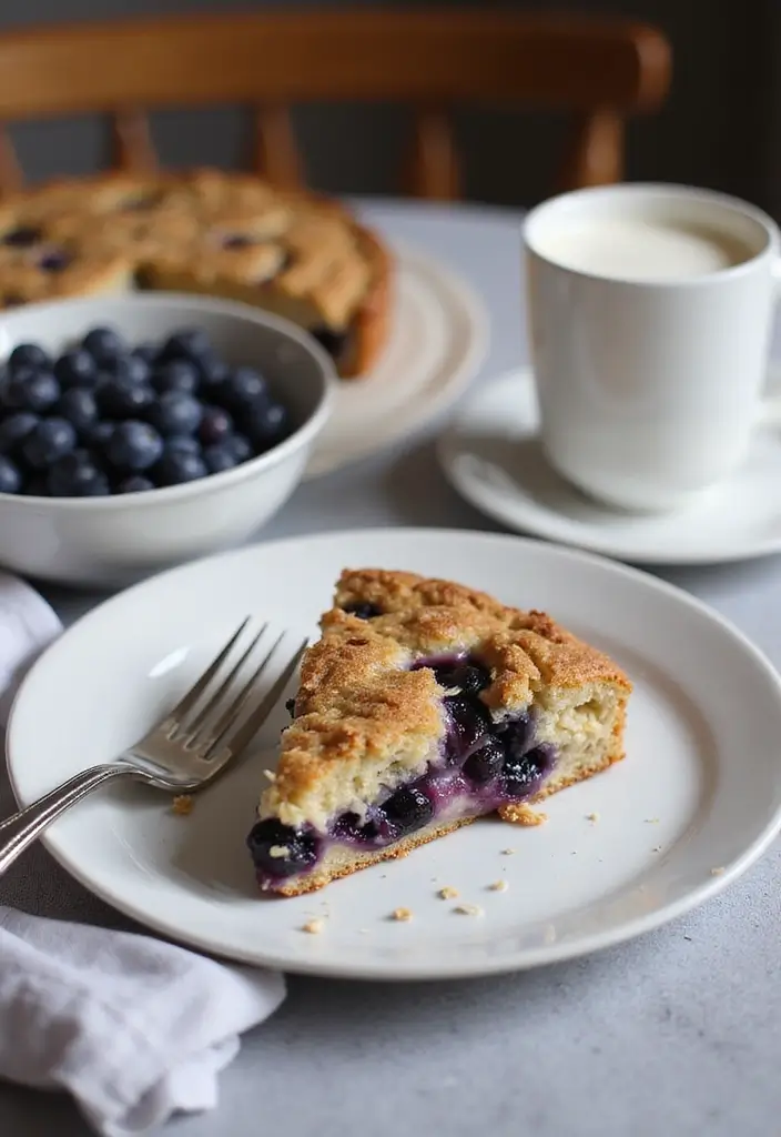 25 Blueberry Cake Recipes That Taste Like Summer Sunshine - 4. Blueberry Oatmeal Cake