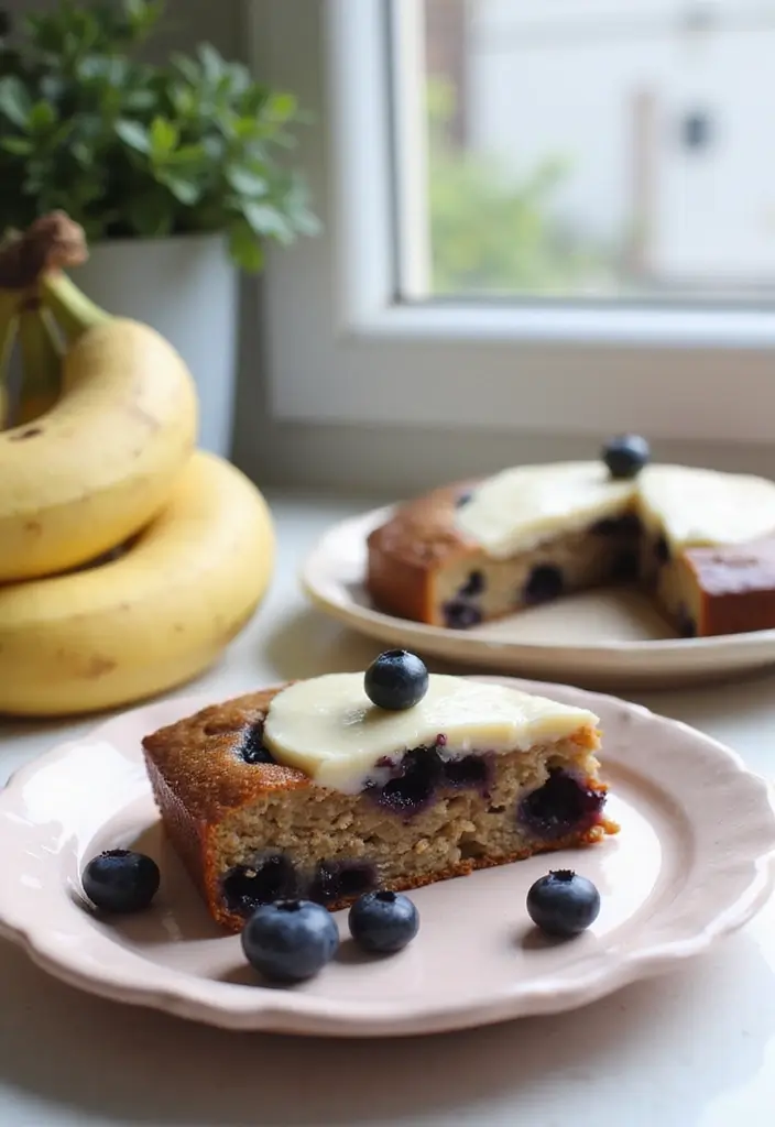 25 Blueberry Cake Recipes That Taste Like Summer Sunshine - 5. Vegan Blueberry Banana Cake