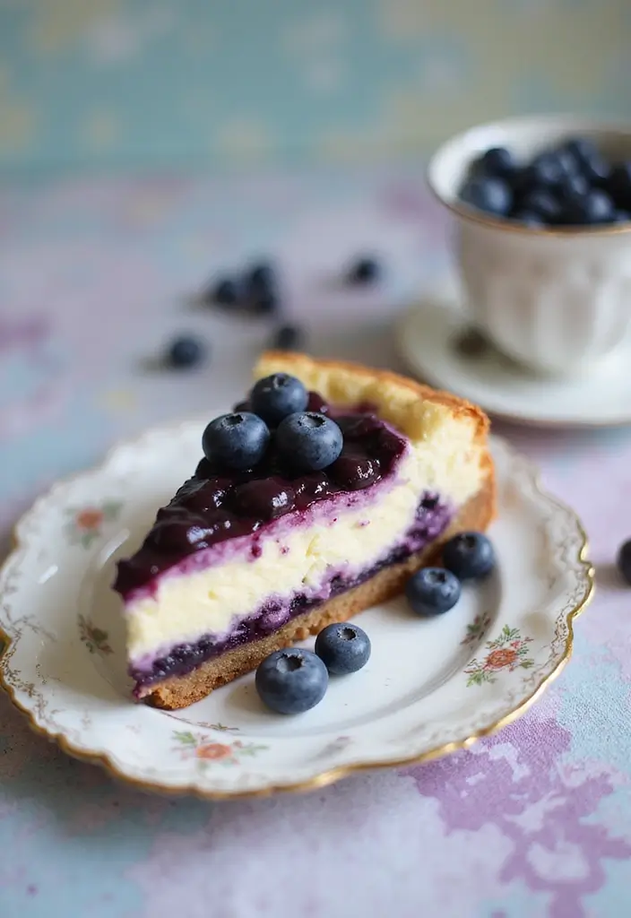 25 Blueberry Cake Recipes That Taste Like Summer Sunshine - 8. Blueberry Cheesecake Cake