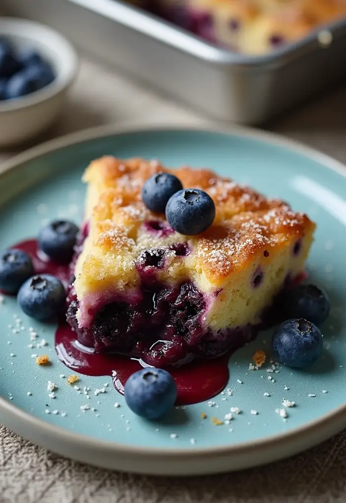 25 Blueberry Dump Cake Recipes That Are Effortless & Delicious - 19. Blueberry Chocolate Chip Dump Cake