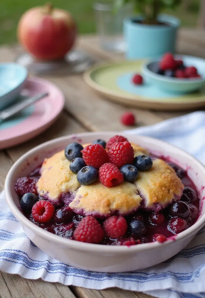25 Blueberry Dump Cake Recipes That Are Effortless & Delicious - 20. Blueberry Raspberry Dump Cake