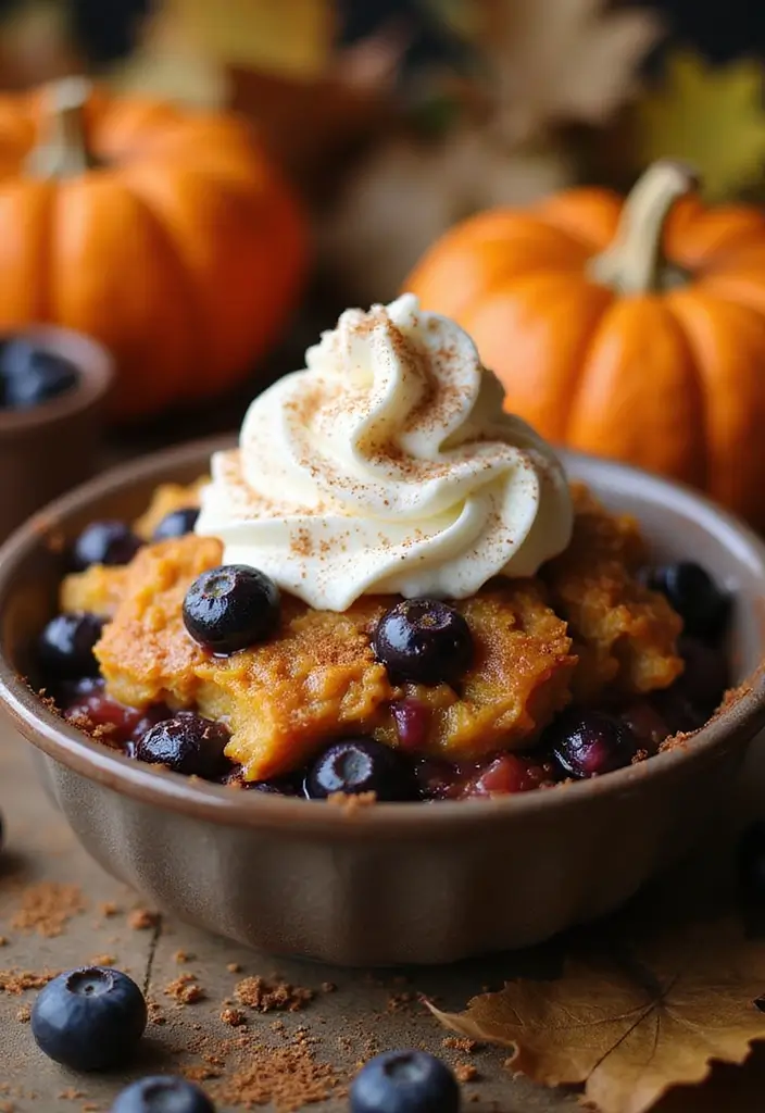 25 Blueberry Dump Cake Recipes That Are Effortless & Delicious - 21. Blueberry Pumpkin Dump Cake