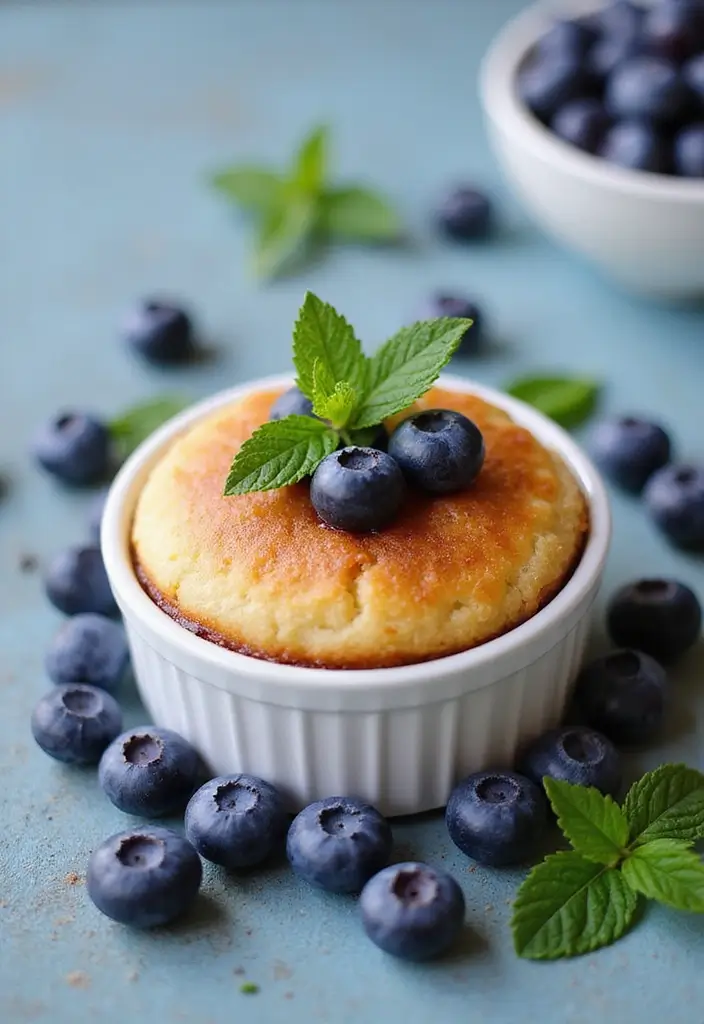 25 Blueberry Dump Cake Recipes That Are Effortless & Delicious - 22. Blueberry Mint Dump Cake