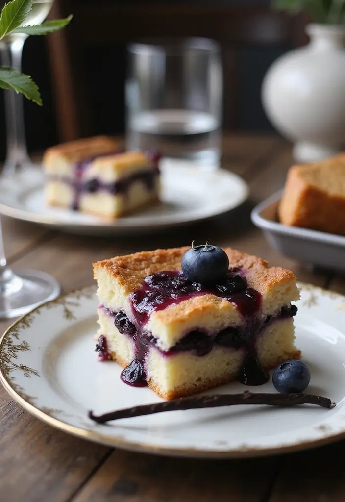 25 Blueberry Dump Cake Recipes That Are Effortless & Delicious - 24. Blueberry Vanilla Bean Dump Cake