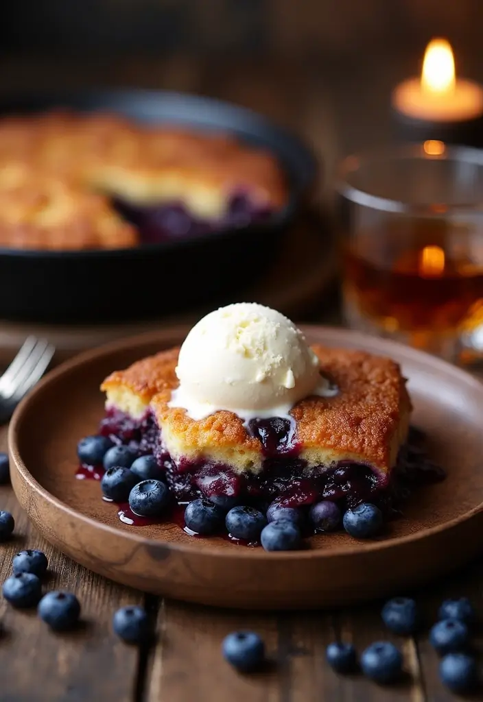25 Blueberry Dump Cake Recipes That Are Effortless & Delicious - 25. Blueberry Bourbon Dump Cake