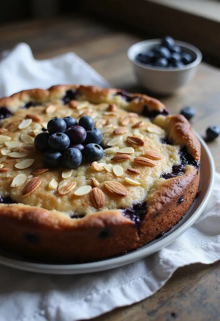 25 Blueberry Dump Cake Recipes That Are Effortless & Delicious - 5. Blueberry Almond Dump Cake