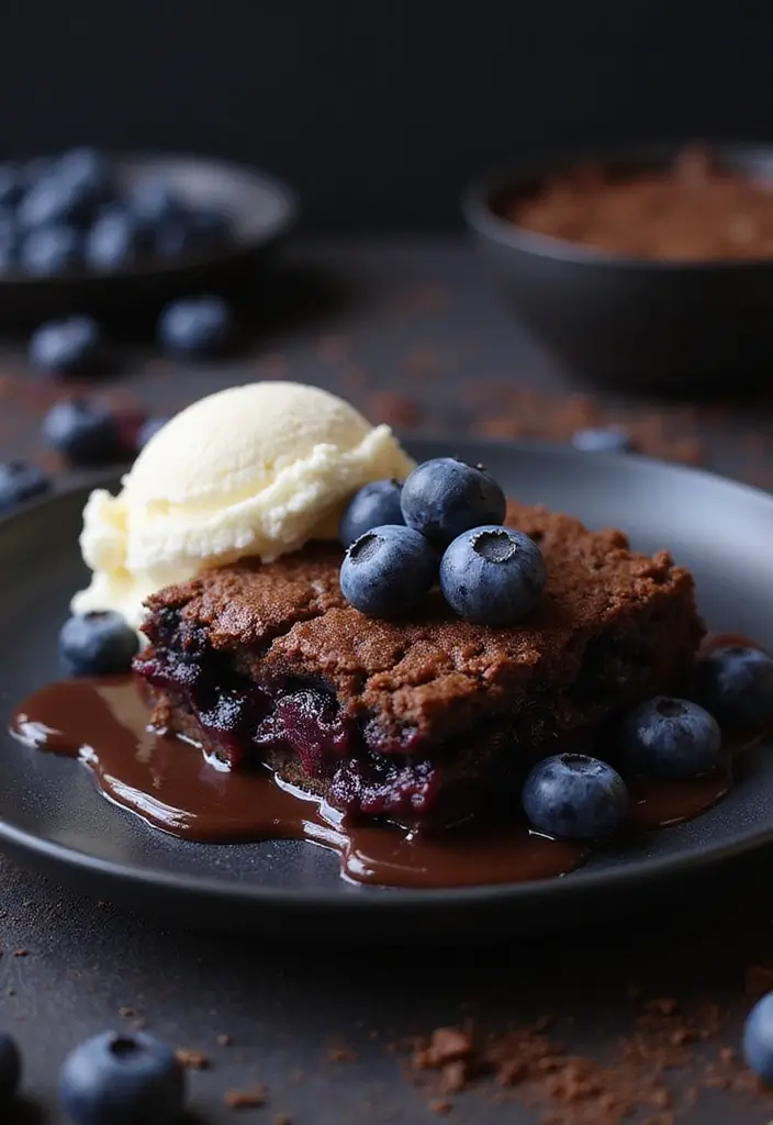 25 Blueberry Dump Cake Recipes That Are Effortless & Delicious - 7. Blueberry Chocolate Dump Cake