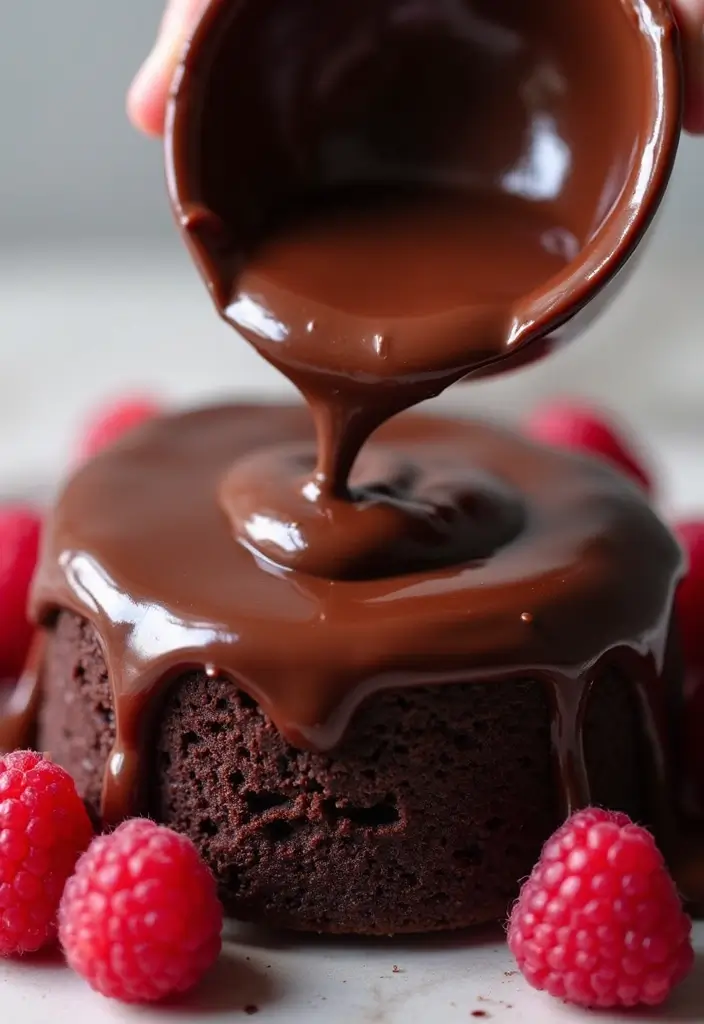 25 Cake Frosting Recipes to Top Any Dessert Beautifully - 19. Raspberry Chocolate Ganache Frosting