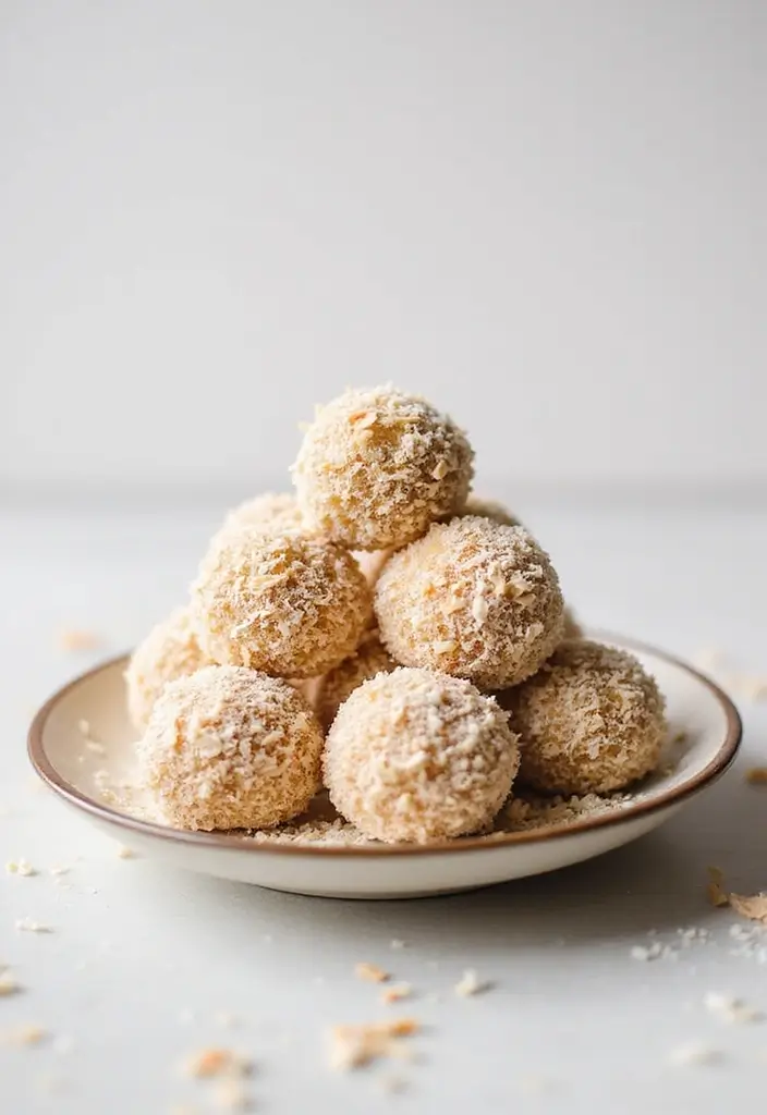 25 Carrot Cake Recipes So Good You’ll Skip the Frosting - 20. Carrot Cake Coconut Balls
