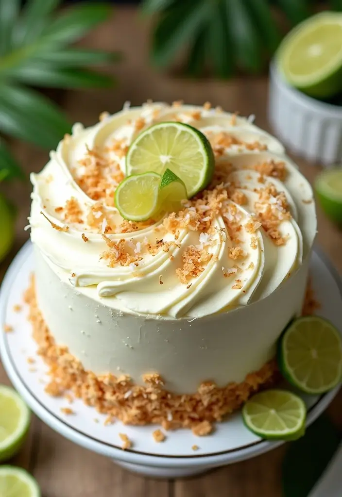25 Christmas Cake Recipes That Steal the Holiday Spotlight - 18. Coconut Lime Cake
