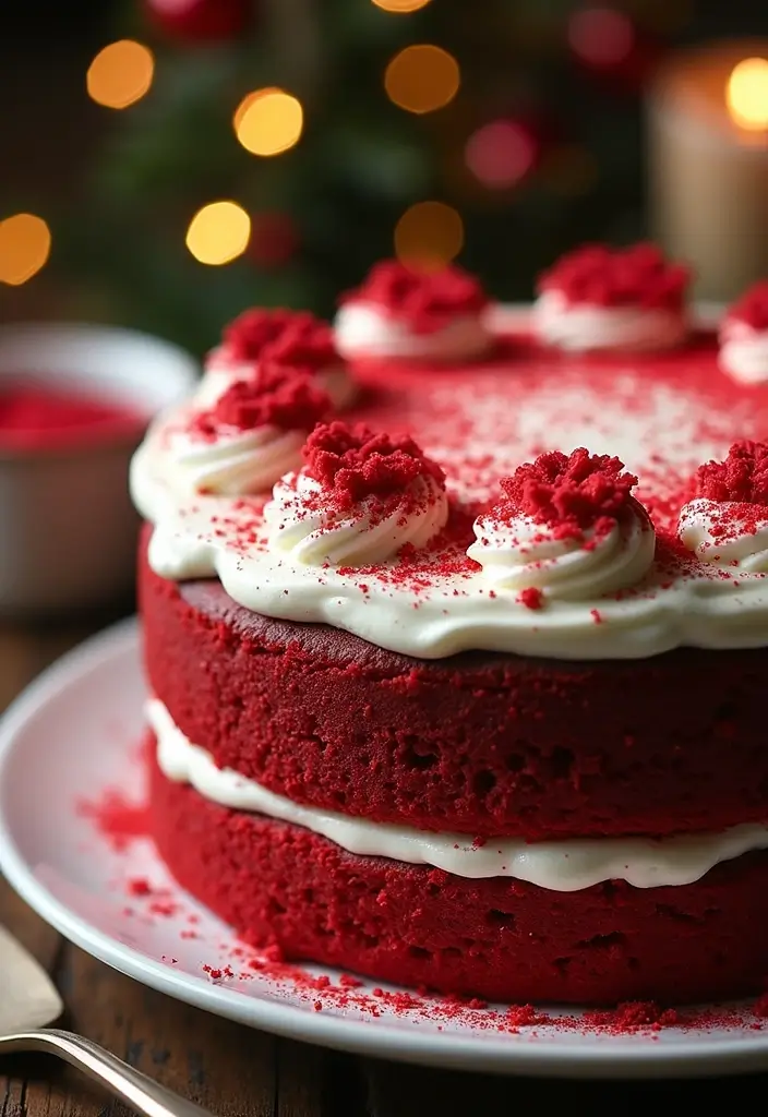 25 Christmas Cake Recipes That Steal the Holiday Spotlight - 19. Red Velvet Cake
