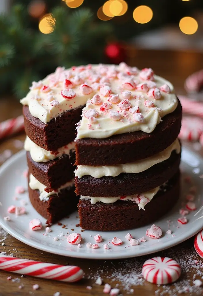 25 Christmas Cake Recipes That Steal the Holiday Spotlight - 2. Chocolate Peppermint Cake
