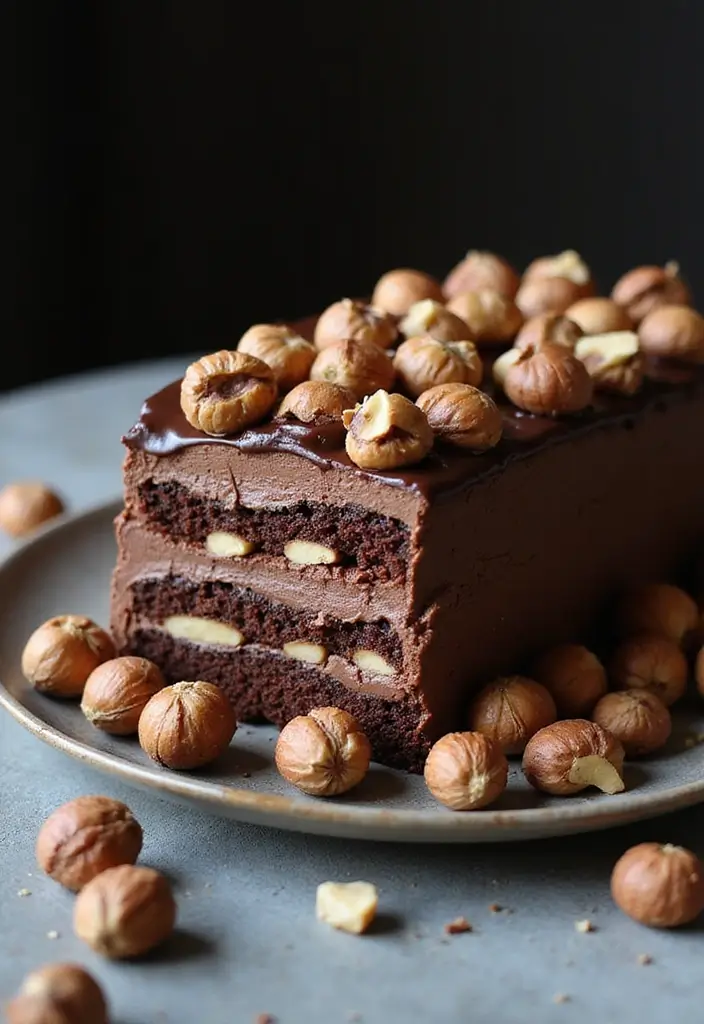 25 Christmas Cake Recipes That Steal the Holiday Spotlight - 5. Chocolate Hazelnut Cake