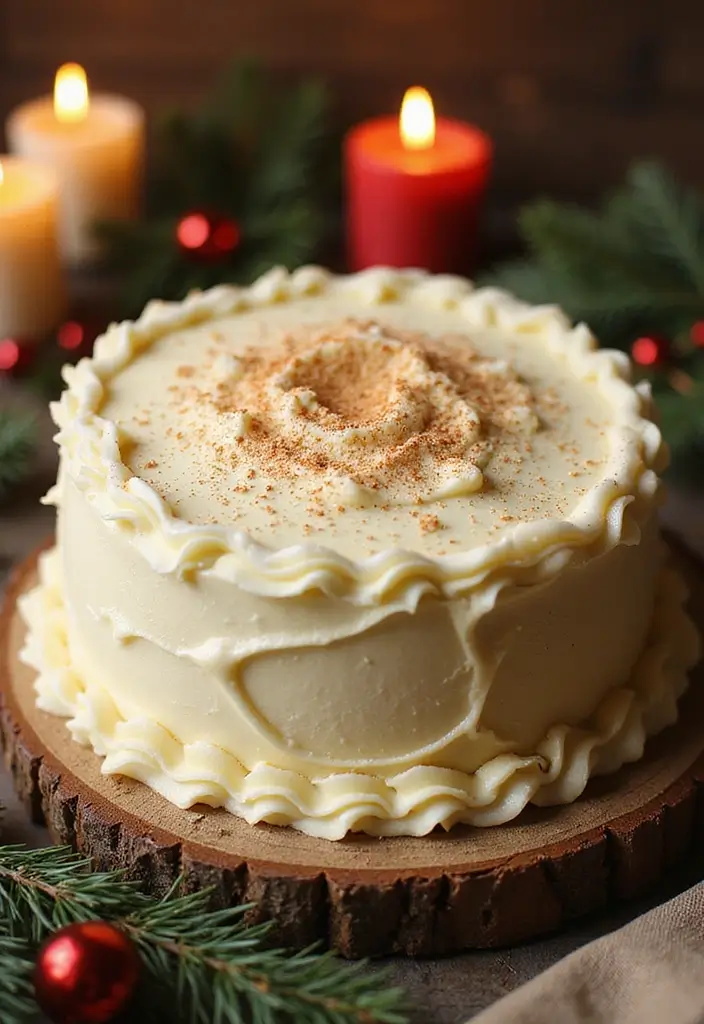 25 Christmas Cake Recipes That Steal the Holiday Spotlight - 6. Vegan Eggnog Cake
