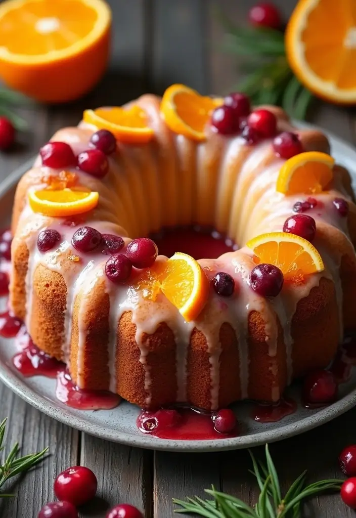 25 Christmas Cake Recipes That Steal the Holiday Spotlight - 9. Cranberry Orange Cake