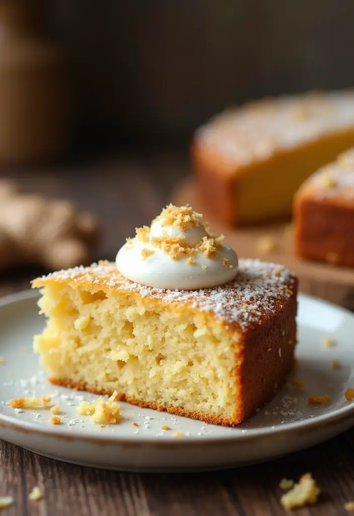 25 Coconut Cake Recipes for a Tropical Treat - 12. Coconut Ginger Cake