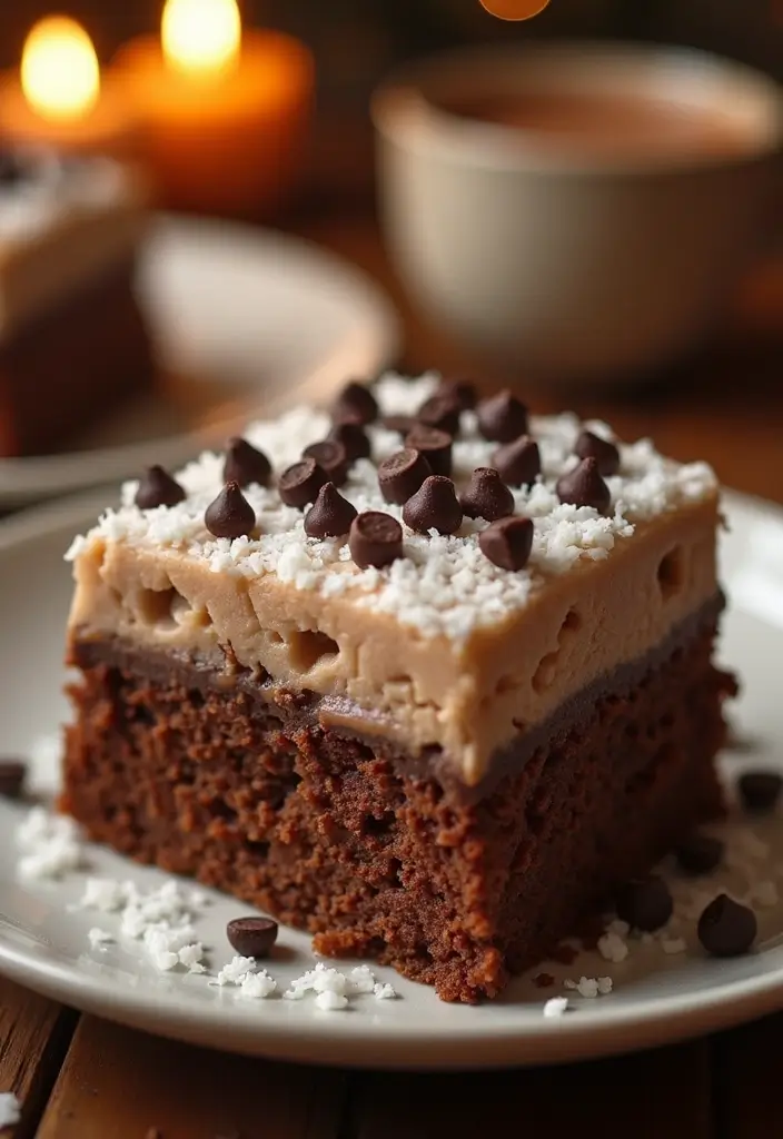 25 Coconut Cake Recipes for a Tropical Treat - 25. Coconut Hot Chocolate Cake