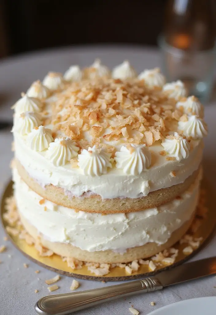 25 Coconut Cake Recipes for a Tropical Treat - 8. Coconut Cream Cake with Coconut Cream Frosting
