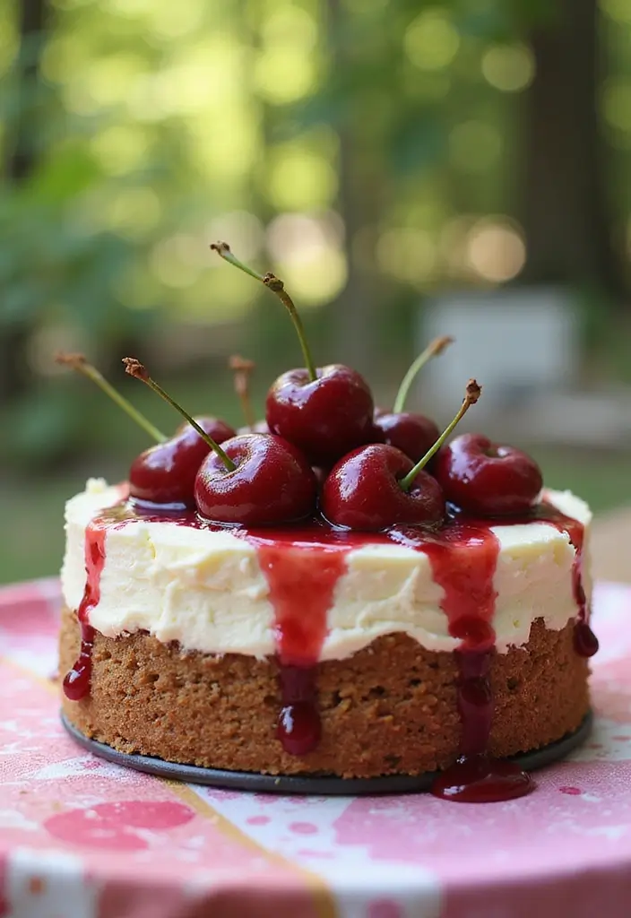 25 Dirt Cake Recipes That Kids and Adults Both Love - 12. Cherry Cheesecake Dirt Cake