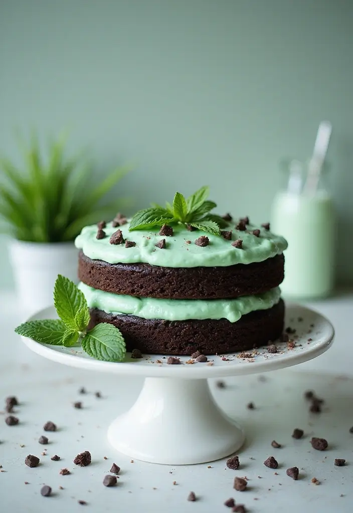 25 Dirt Cake Recipes That Kids and Adults Both Love - 18. Mint Chocolate Chip Dirt Cake