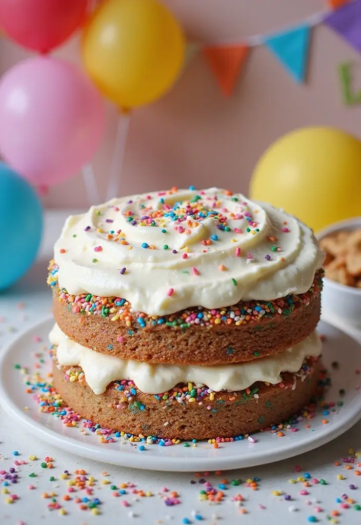 25 Dirt Cake Recipes That Kids and Adults Both Love - 19. Funfetti Dirt Cake