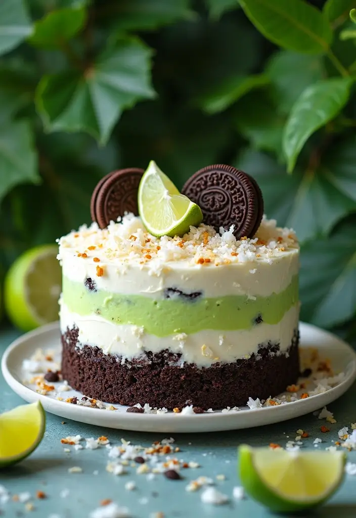 25 Dirt Cake Recipes That Kids and Adults Both Love - 9. Coconut Lime Dirt Cake