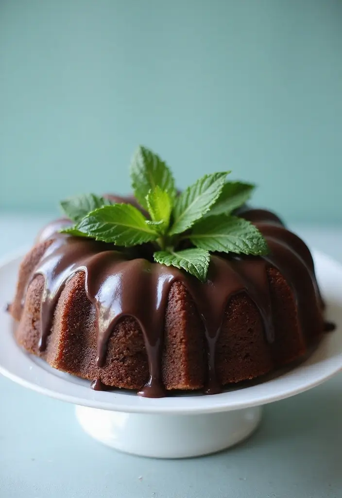 25 Eggless Cake Recipes That Are Soft, Moist & Fluffy - 16. Chocolate Mint Eggless Cake