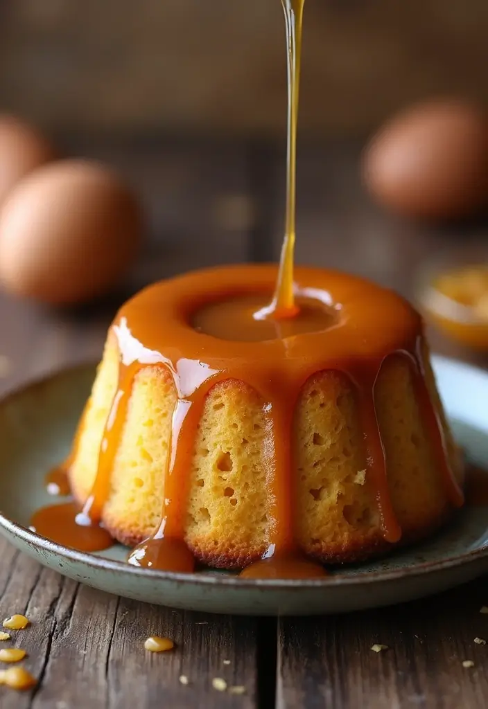 25 Eggless Cake Recipes That Are Soft, Moist & Fluffy - 17. Caramel Eggless Cake