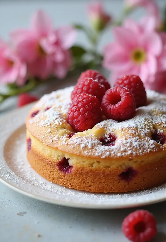 25 Eggless Cake Recipes That Are Soft, Moist & Fluffy - 20. Raspberry Eggless Cake