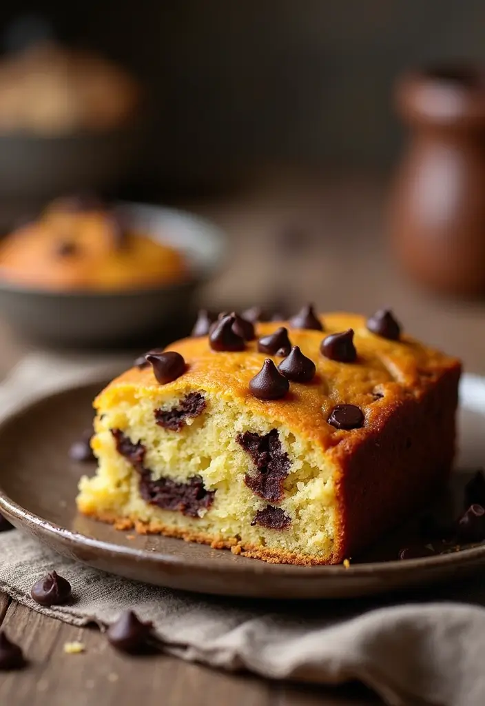 25 Eggless Cake Recipes That Are Soft, Moist & Fluffy - 8. Chocolate Chip Eggless Cake