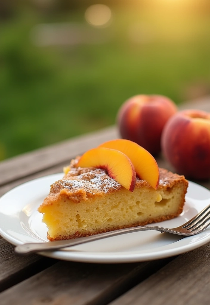 25 Gluten-Free Coffee Cake Recipes to Pair with Your Morning Brew - 13. Peach Cobbler Coffee Cake
