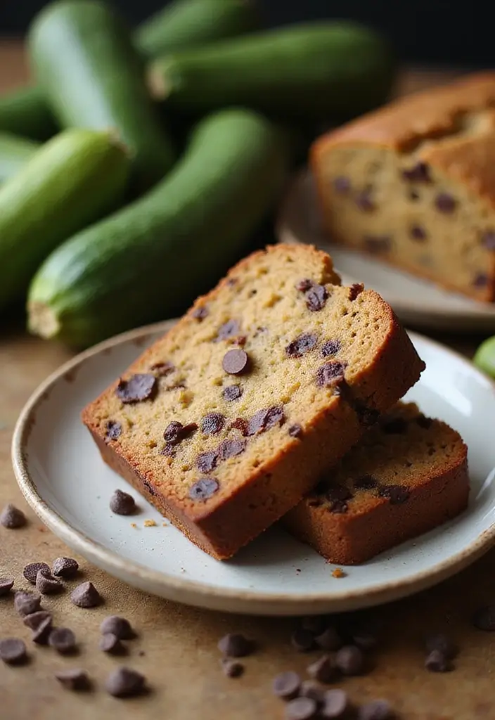 25 Healthy Cake Recipes That Still Taste Like Dessert - 18. Chocolate Chip Zucchini Bread Cake