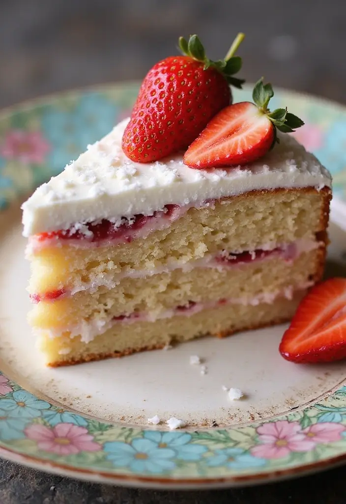 25 Healthy Cake Recipes That Still Taste Like Dessert - 19. Strawberry Coconut Cake