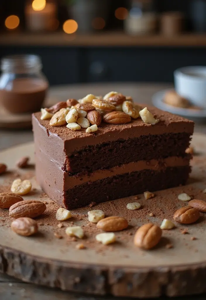 25 Healthy Cake Recipes That Still Taste Like Dessert - 21. Nutty Chocolate Cake