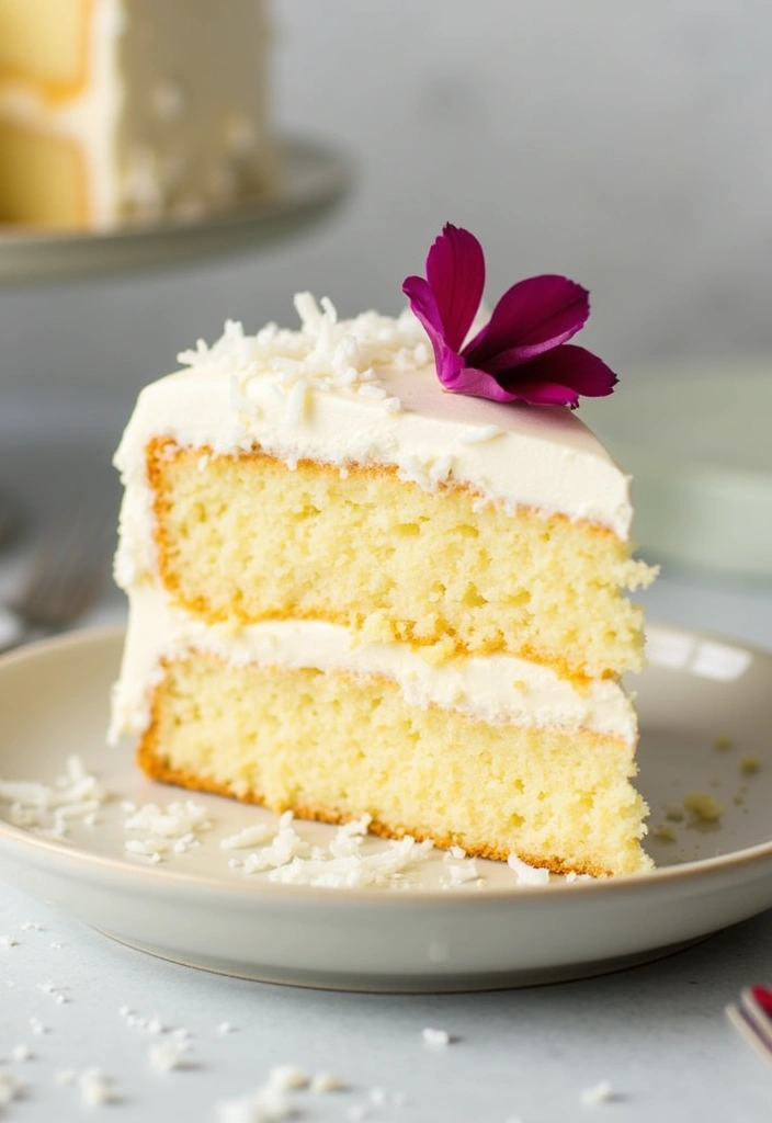 25 Healthy Cake Recipes That Still Taste Like Dessert - 3. Coconut Flour Vanilla Cake