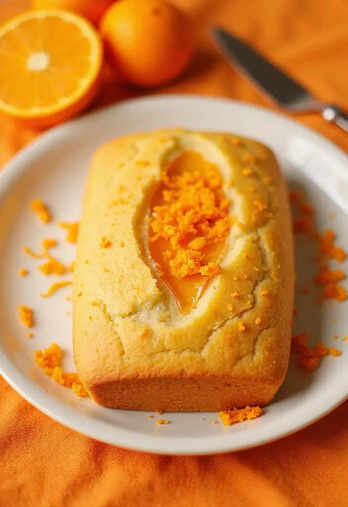 25 Marble Cake Recipes That Are Beautiful Inside & Out - 19. Orange Marble Cake