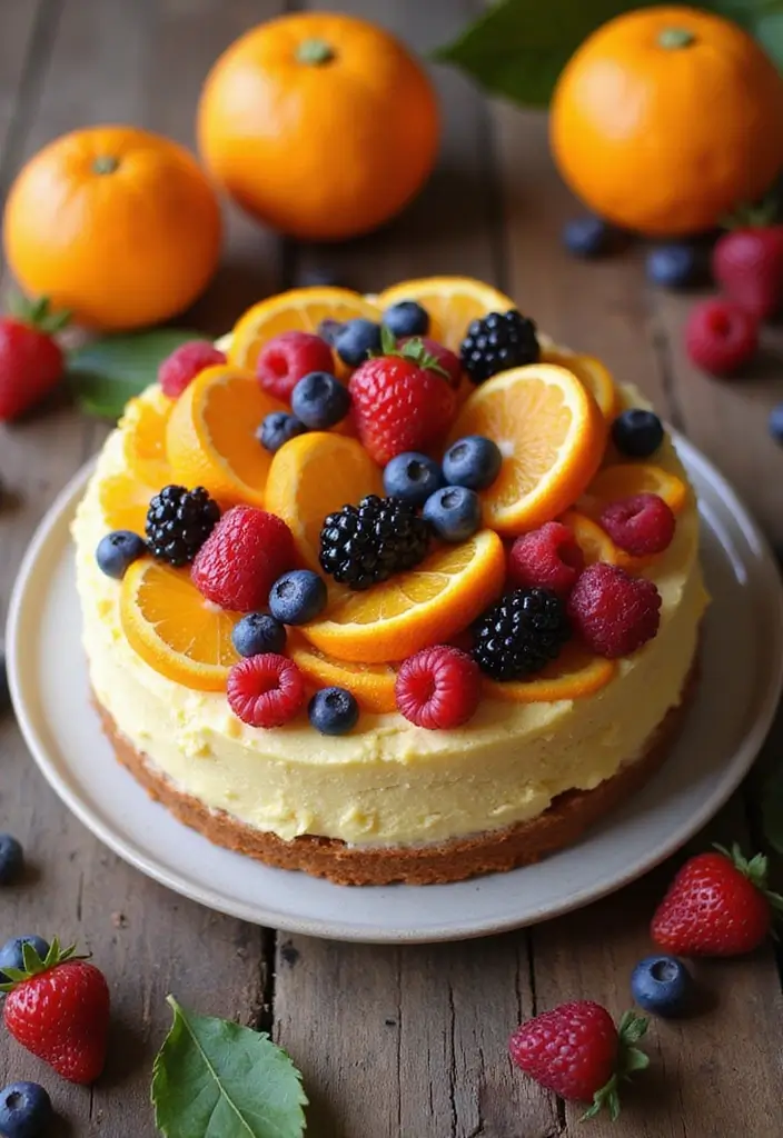 25 Orange Cake Recipes for a Burst of Citrus Sweetness - 11. Orange Berry Cake