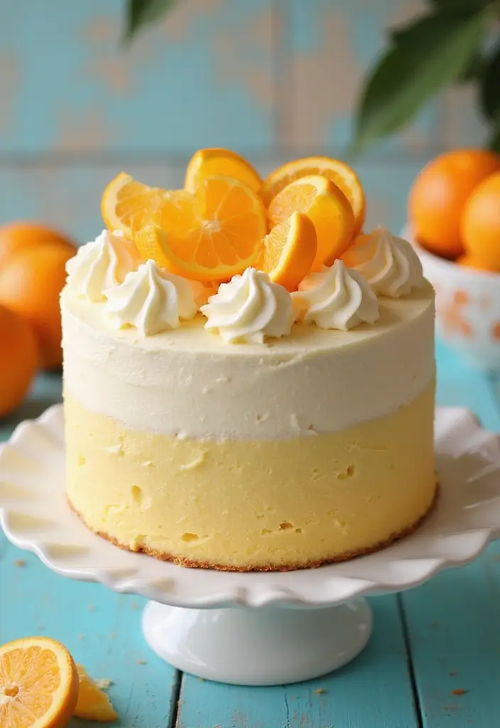 25 Orange Cake Recipes for a Burst of Citrus Sweetness - 12. Orange Creamsicle Cake