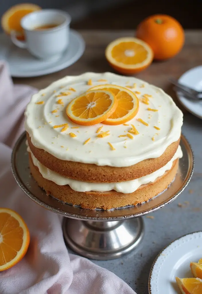 25 Orange Cake Recipes for a Burst of Citrus Sweetness - 16. Orange Mascarpone Cake