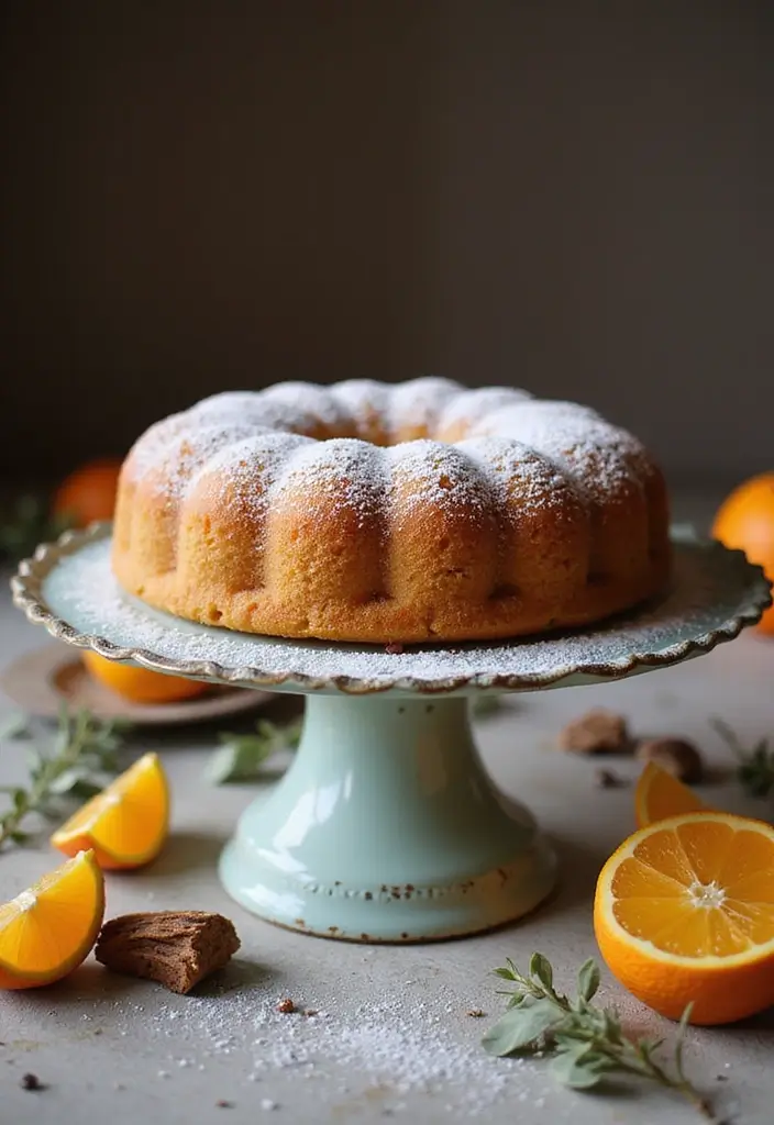 25 Orange Cake Recipes for a Burst of Citrus Sweetness - 21. Orange Nutmeg Cake