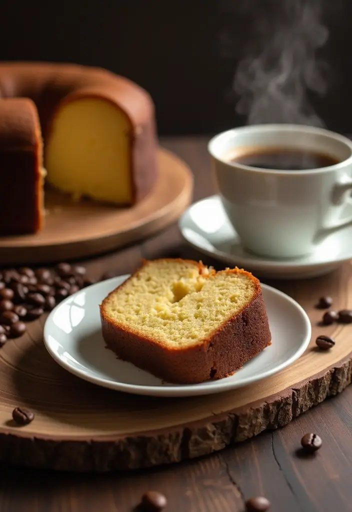 25 Pound Cake Recipes That Are Moist Rich & Buttery - 10. Coffee Pound Cake