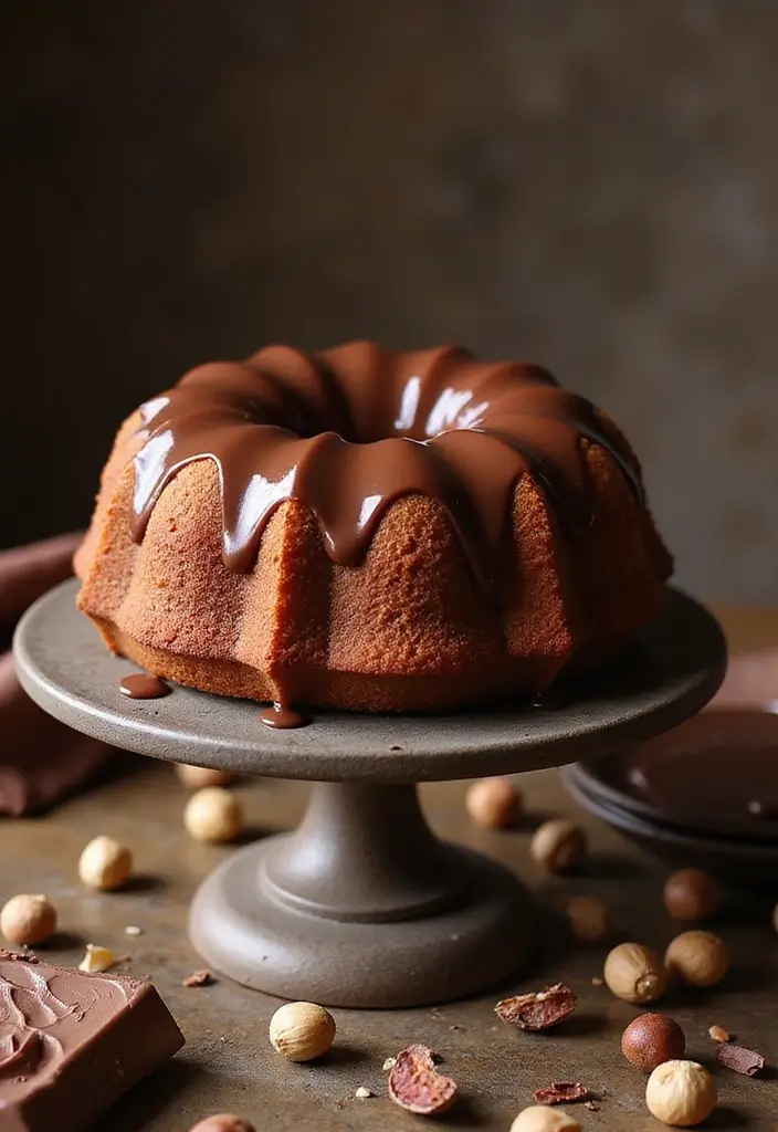 25 Pound Cake Recipes That Are Moist Rich & Buttery - 15. Nutella Pound Cake