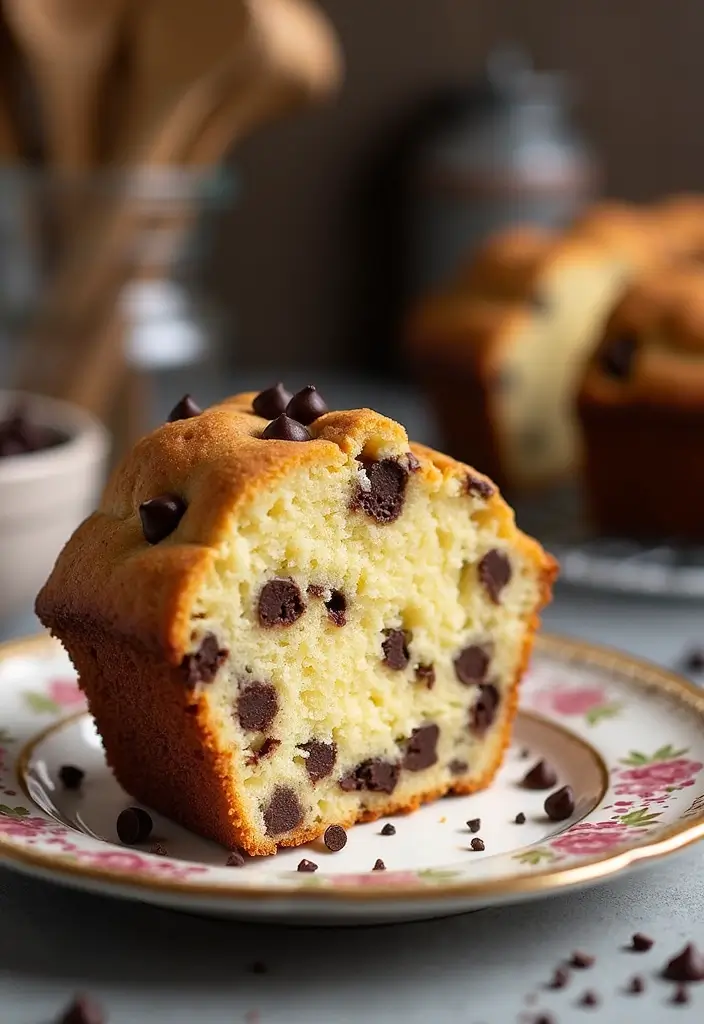 25 Pound Cake Recipes That Are Moist Rich & Buttery - 2. Chocolate Chip Pound Cake
